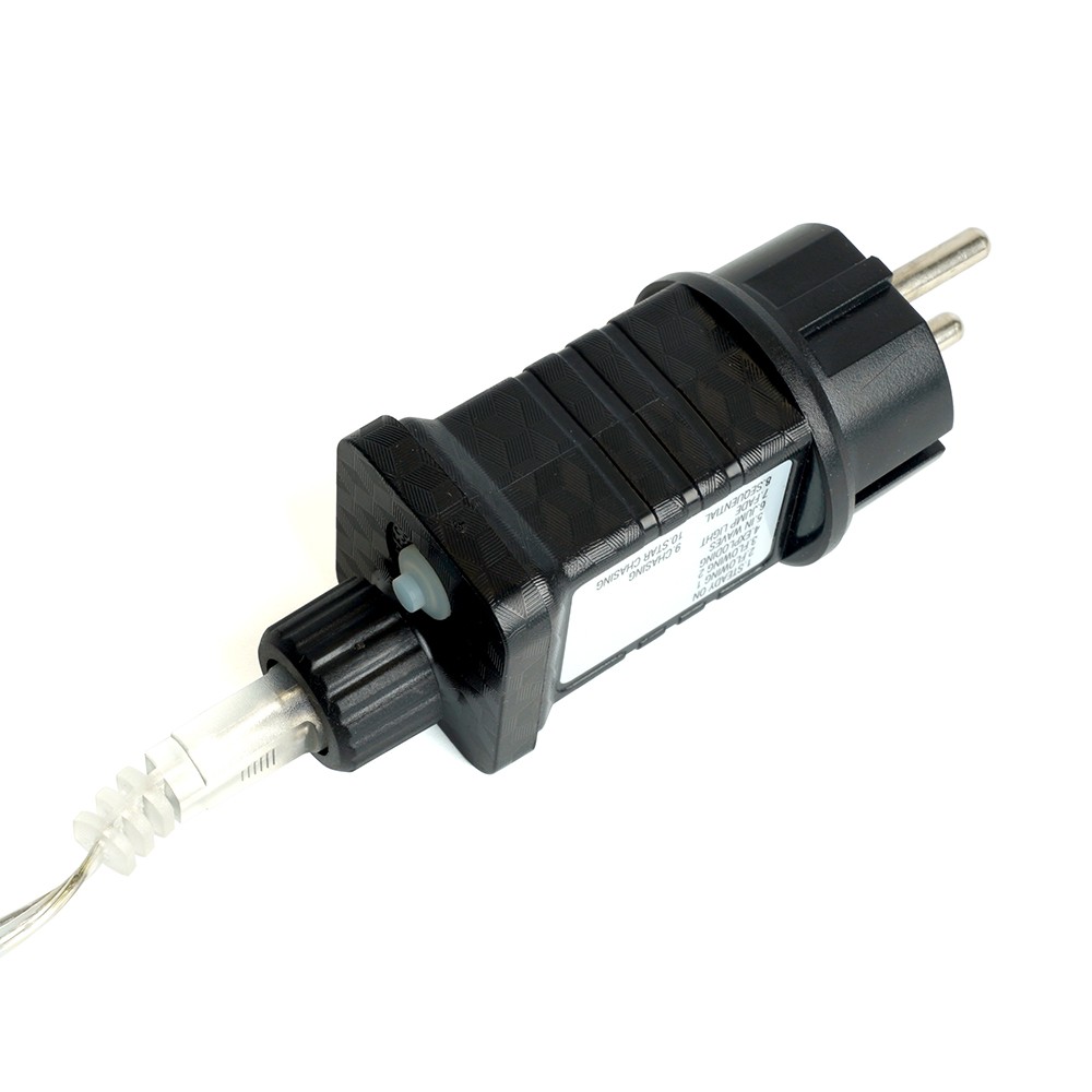 Светодиодная гирлянда Feron CL28 занавес Водопад 3*3м + 3м 230V 5000K статичная c питанием от сети прозрачный шнур 48604