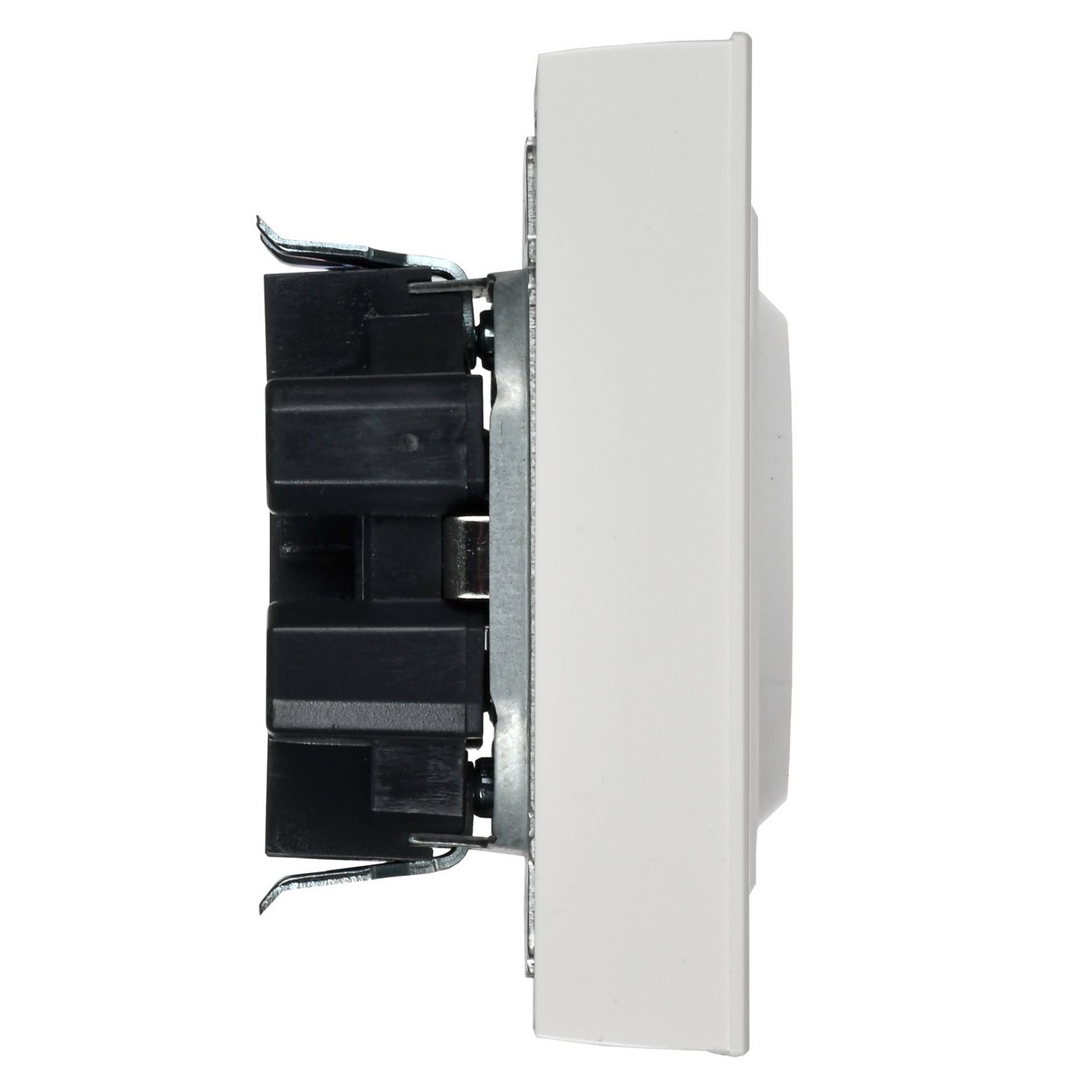 IEK Brite Белый Розетка IEK BRITE 2-ая с/з с шторками 16А в сборе РСш12-3-БрБ белый BR-R24-16-K01-F