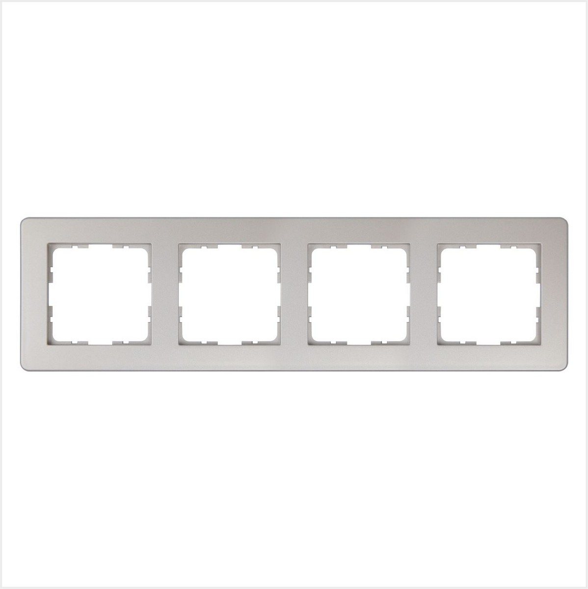 JASMART G - розетки и выключатели Рамка JASMART G-Flex 4-постовая шампань G1104CH