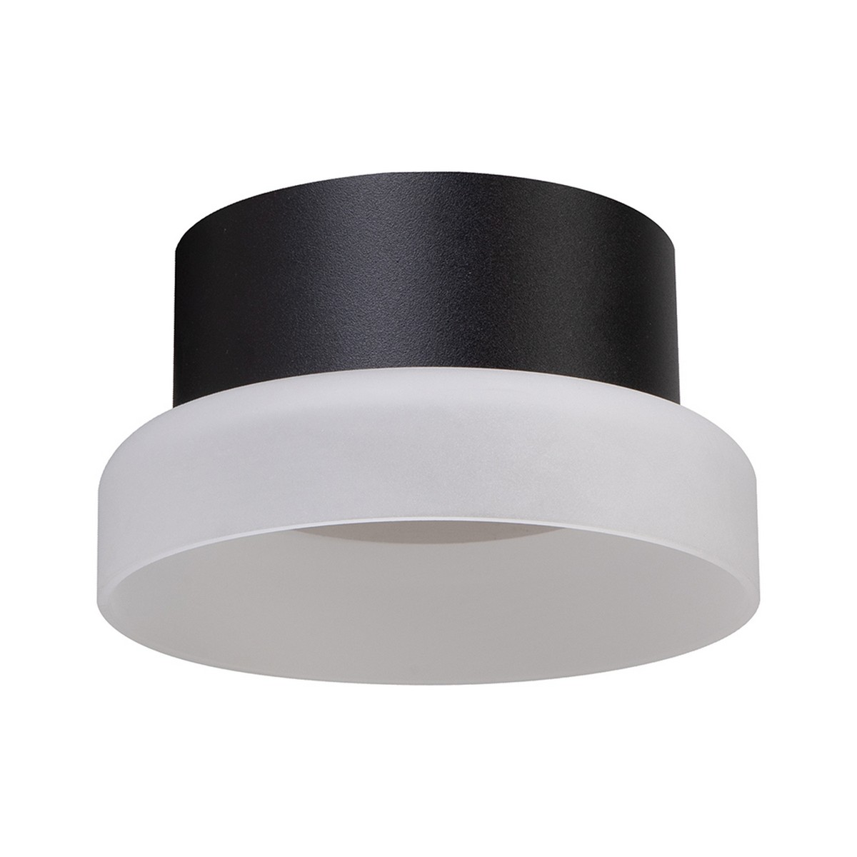 Накладные светодиодные светильники Светильник потолочный Feron HL460 Barrel OPAL 12W GX53 черный 51683