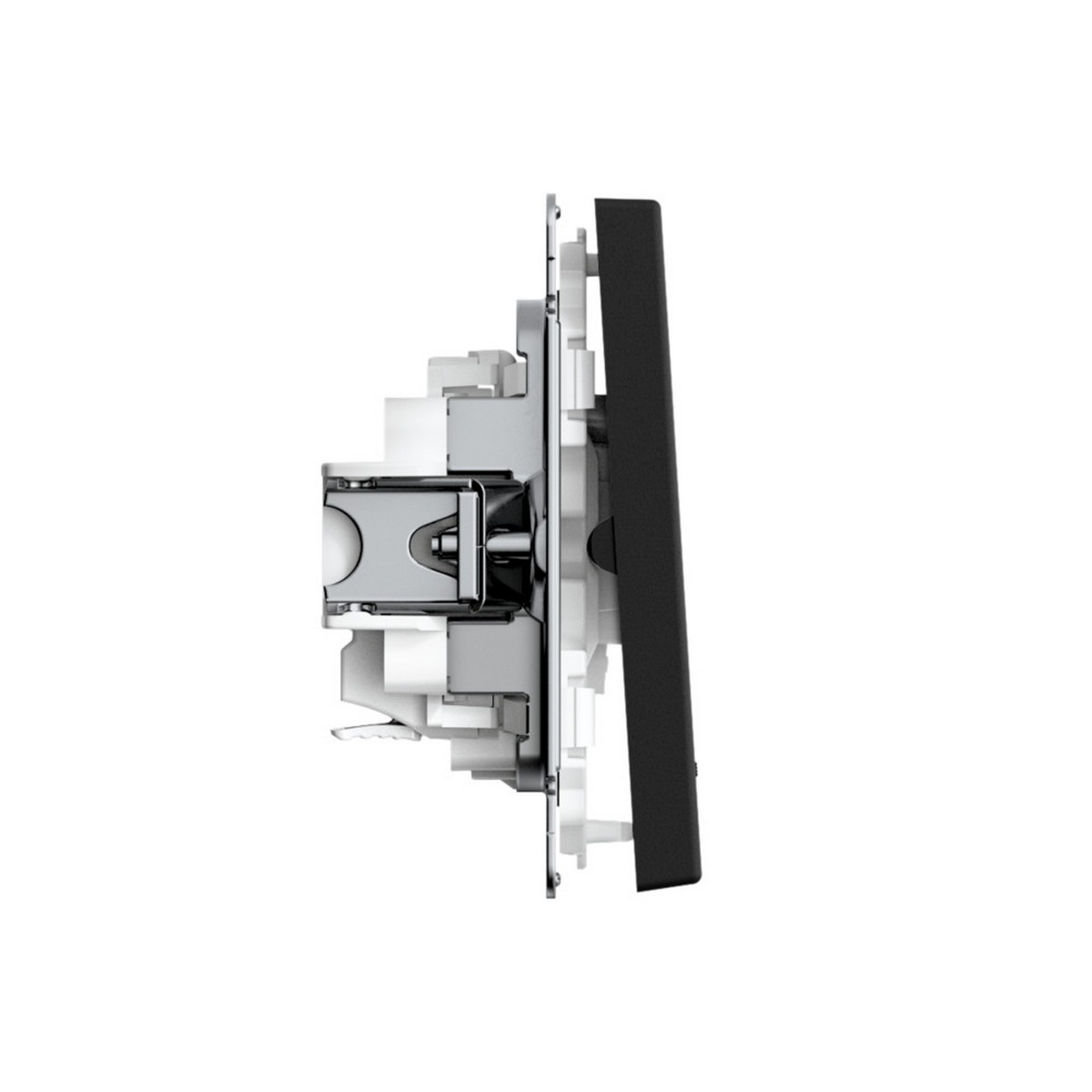 ArtGallery Карбон Выключатель SE ArtGallery Карбон 2-клавишный с подсветкой быстрозажим. клем. GAL001053S