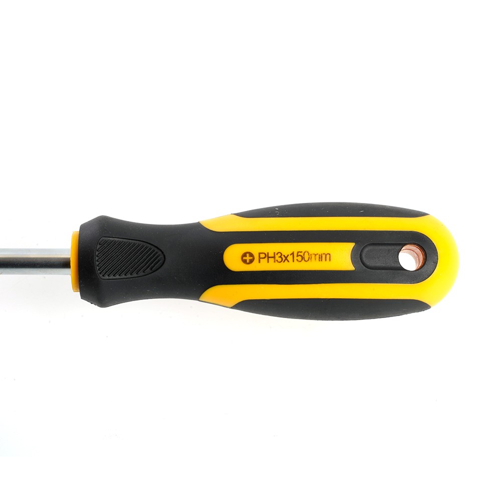 Отвертка крестовая STEKKER Ph 3 х 150 мм Cr-V двухкомпонентная рукоятка SDM-PH3-150 39771 фото