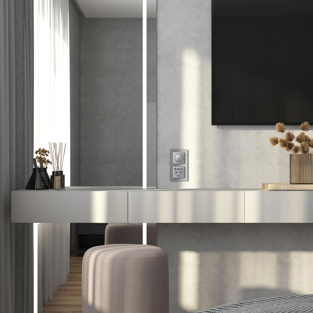 Рамки Werkel Senso Рамка Werkel на 2 поста Senso (серебряный, стекло soft-touch) W00231060