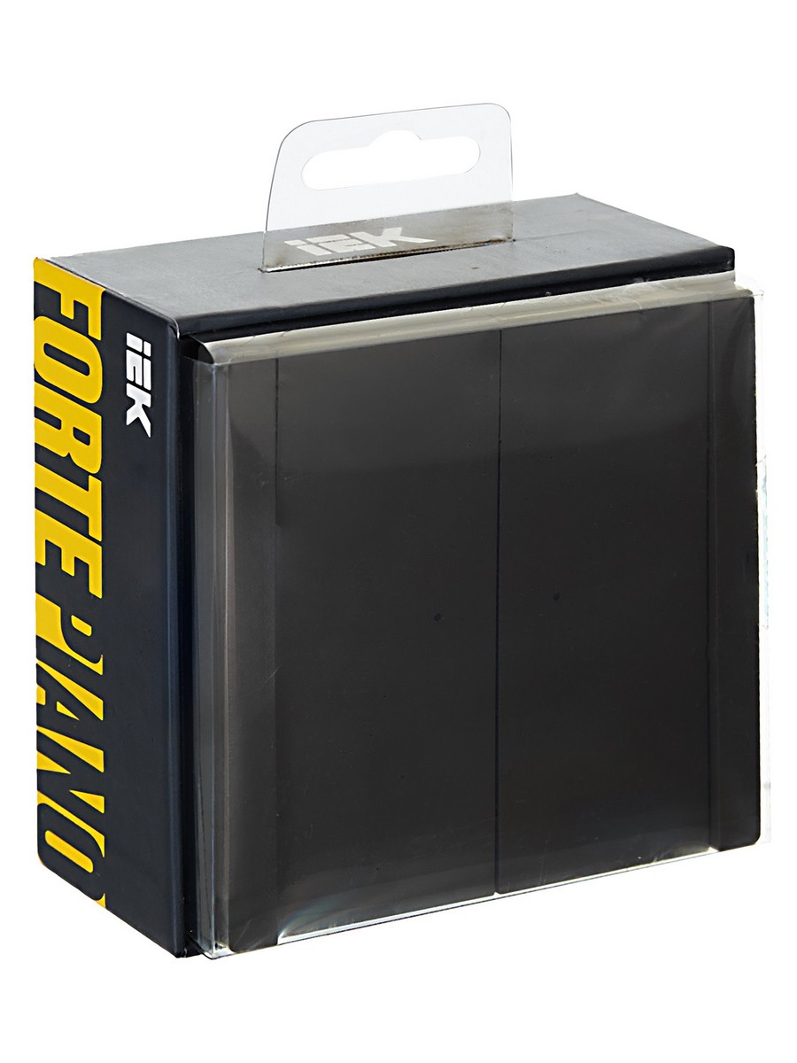 IEK FORTE&PIANO Серый Выключатель IEK FORTE&PIANO Серый 2-кл проходной с индикатором 10А FP308