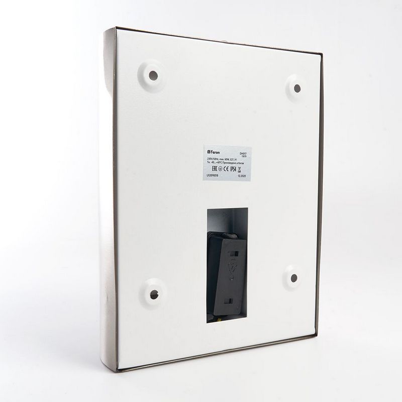 Уличные настенные светильники Светильник садово-парковый Feron DH017 на стену E27 230V сталь 11879 