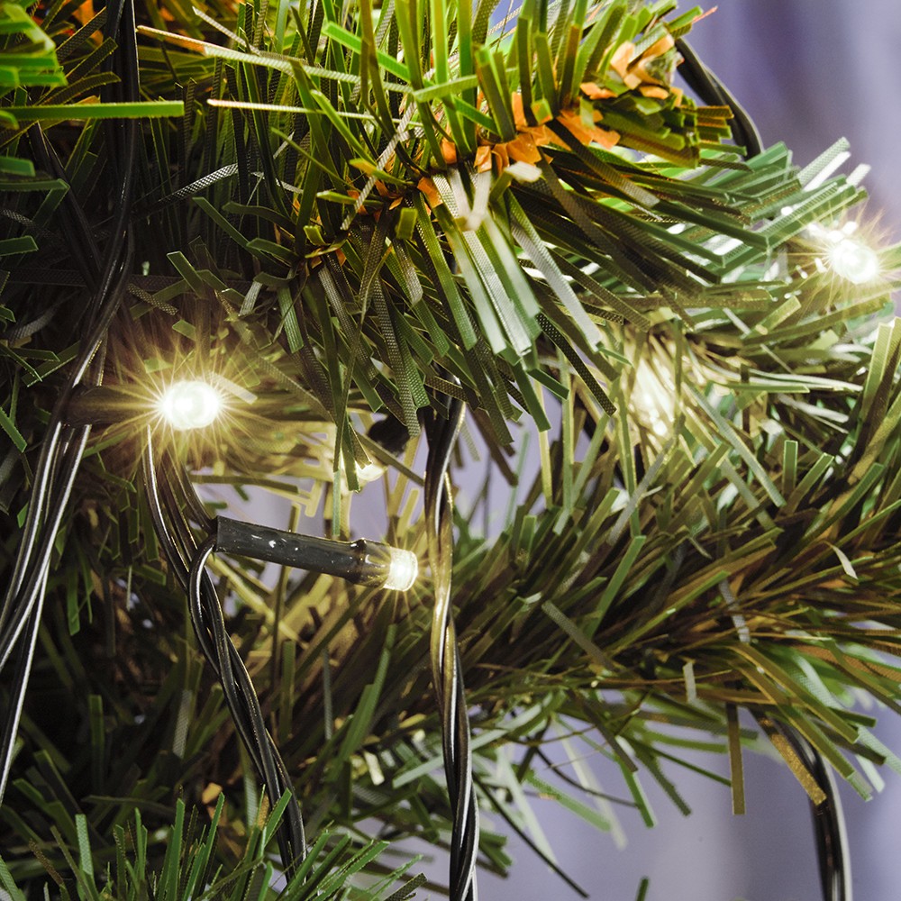 Светодиодная гирлянда Feron CL34 линейная 10 м +1.5м 230V 2700K 220Vэффектом стробов черный шнур 329