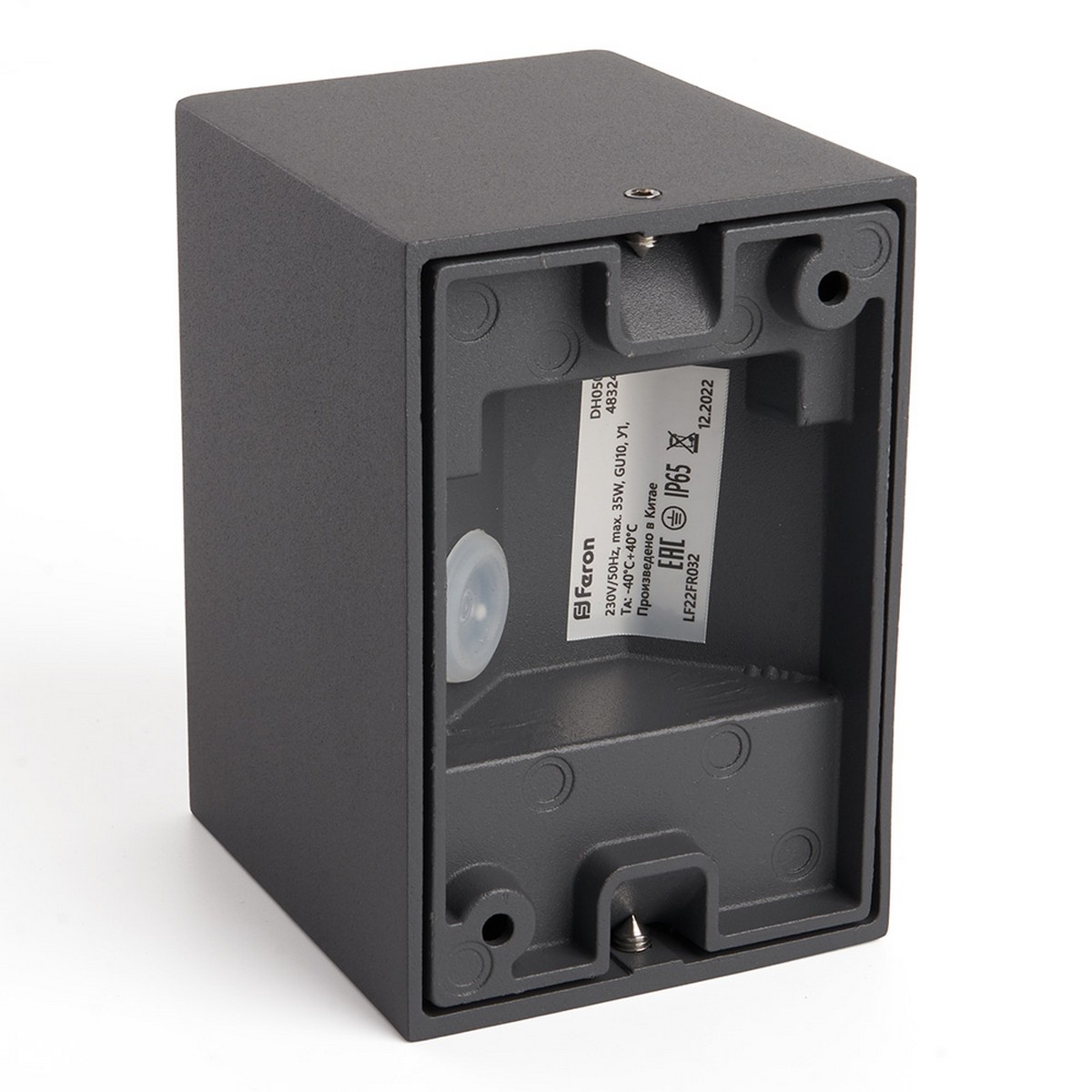 Уличные настенные светильники Светильник садово-парковый Feron DH050 на стену GU10 230V серый 48324 