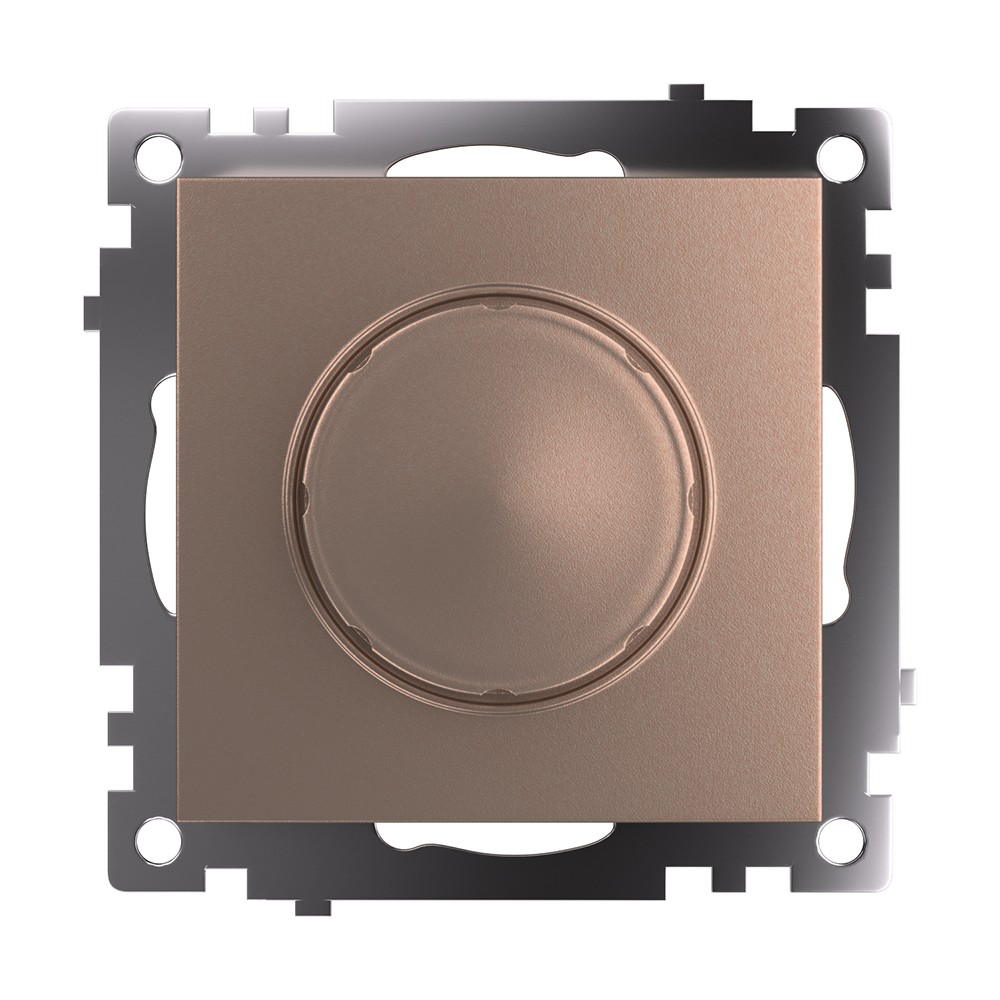 Катрин - Розетки и выключатели Stekker Выключатель диммирующий TRIAC STEKKER GLS10-7106-02 250V 500W Катрин шампань 39601