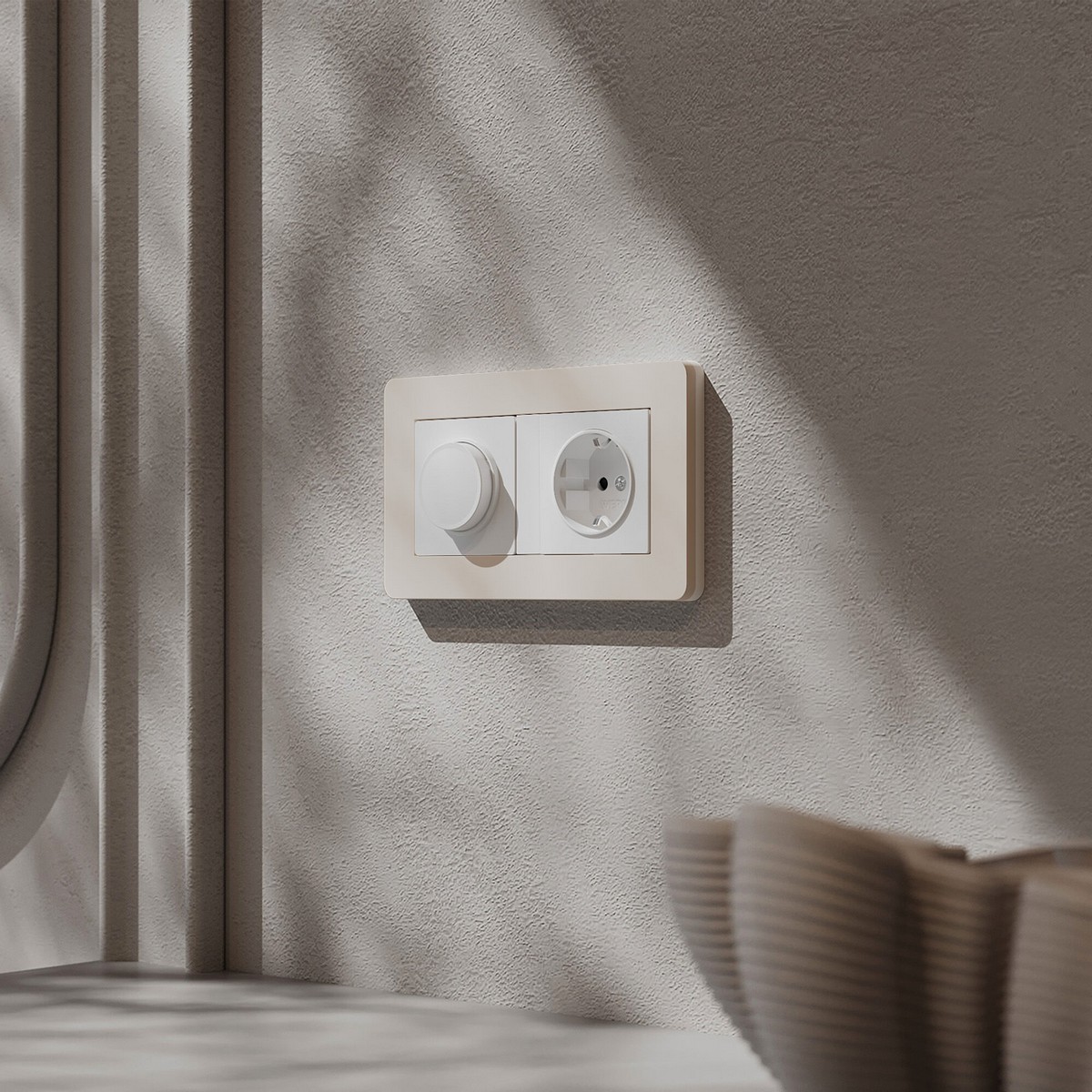 Рамки Werkel Split Рамка Werkel на 2 поста Split (айвори/белый, soft-touch) W0023066