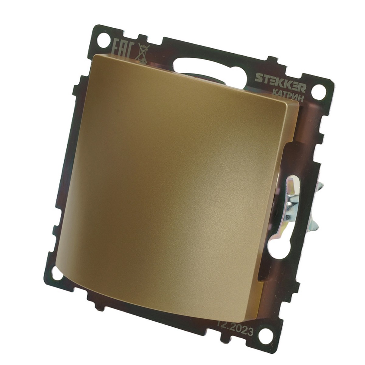 Катрин - Розетки и выключатели Stekker Кабельный вывод STEKKER Катрин золото GLS00-7116-08 49464