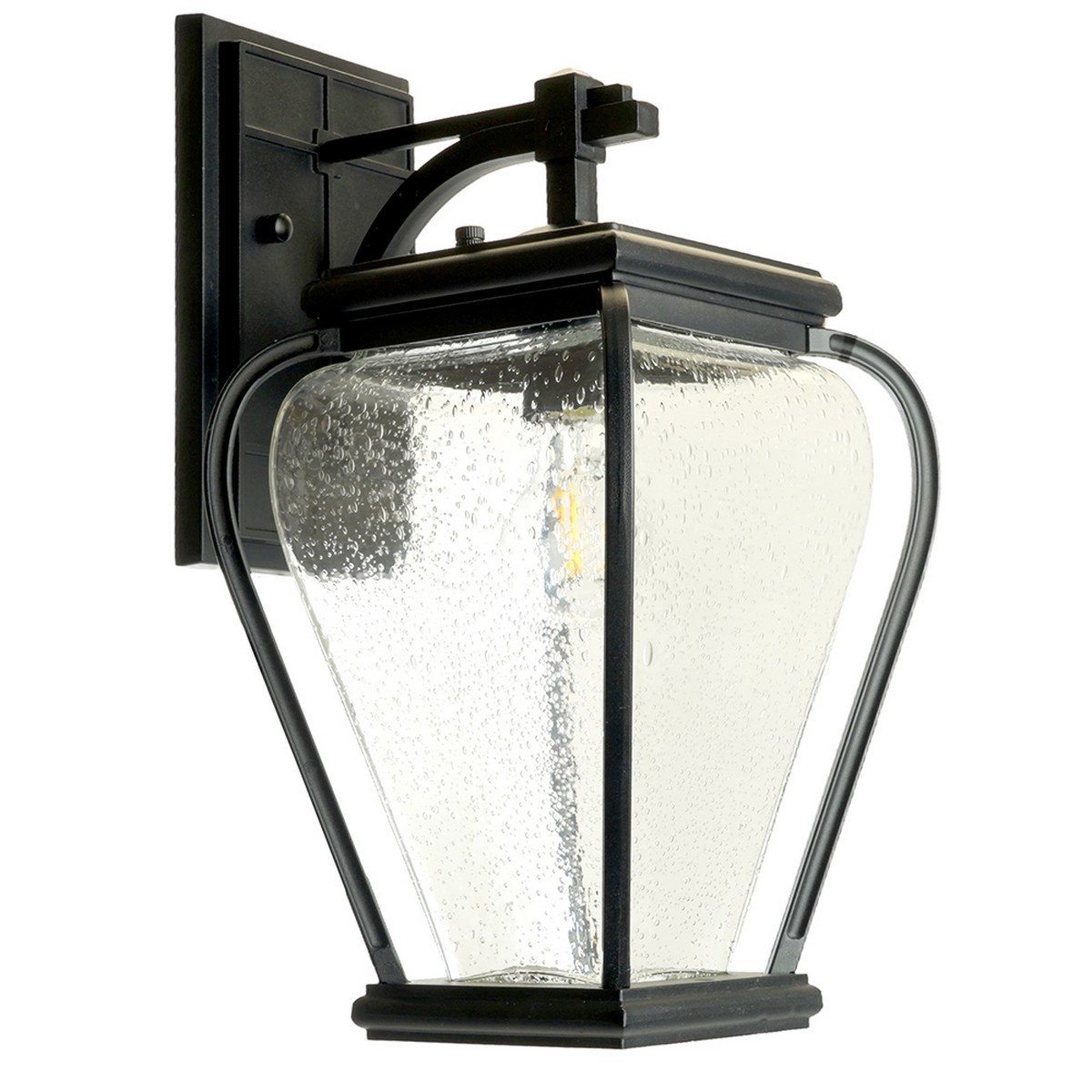 Уличные настенные светильники Светильник садово-парковый Feron PL741 E27 черный 51274 