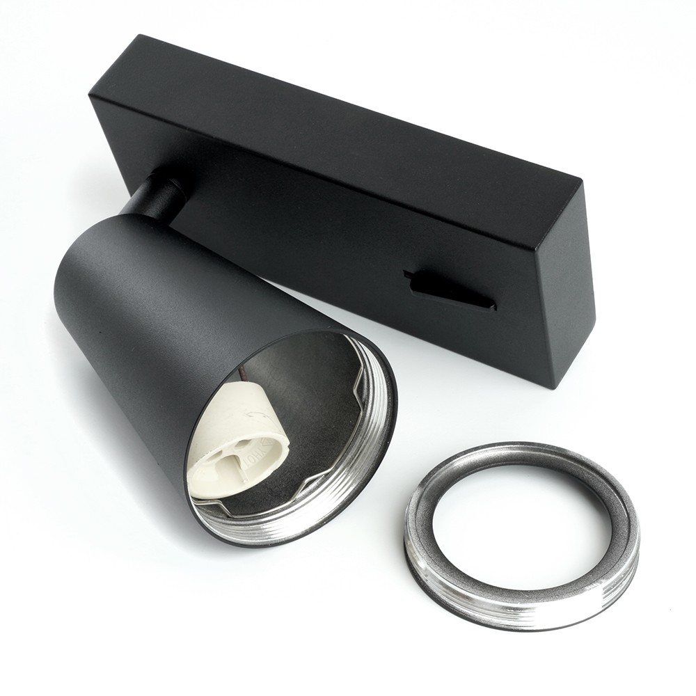 Накладные светодиодные светильники Светильник Feron ML1850 BELL 35W 230V GU10 чёрный 48418 