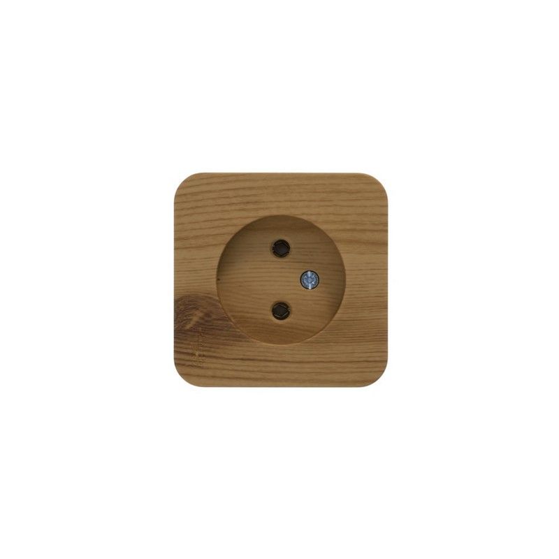 Blanca ясень розетки и выключатели Розетка SE Blanca б/з Ясень наружный без шторок изолир. пластина BLNRA000115