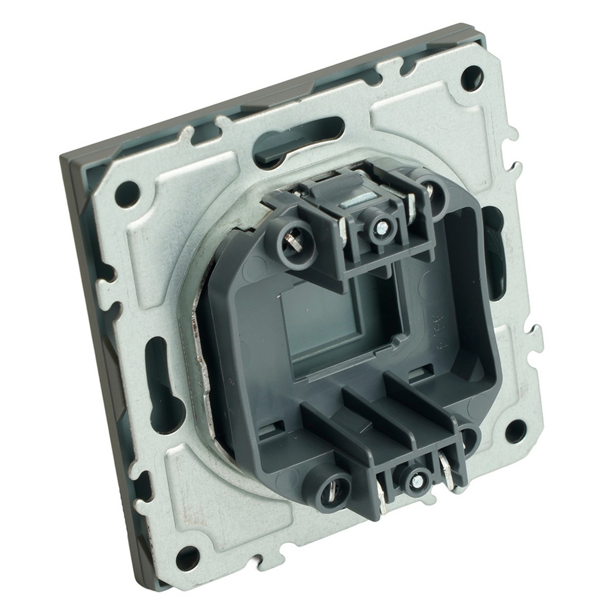 Эмили - Розетки и выключатели Stekker Заглушка STEKKER Эмили RST00-5116-10 платиново-серый soft touch  49961