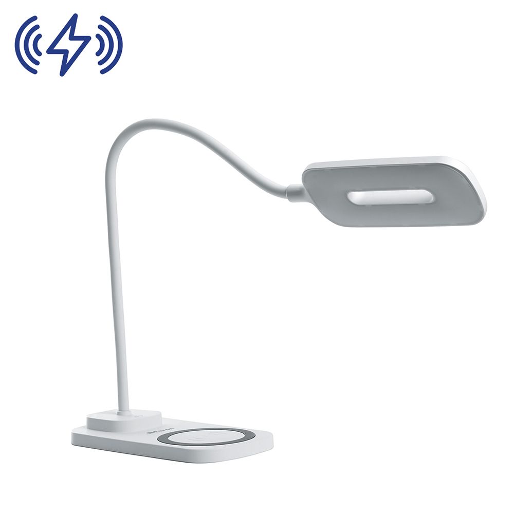 Настольные лампы Настольная лампа Feron DE1729  22W белый с беспроводной зарядкой 41552 