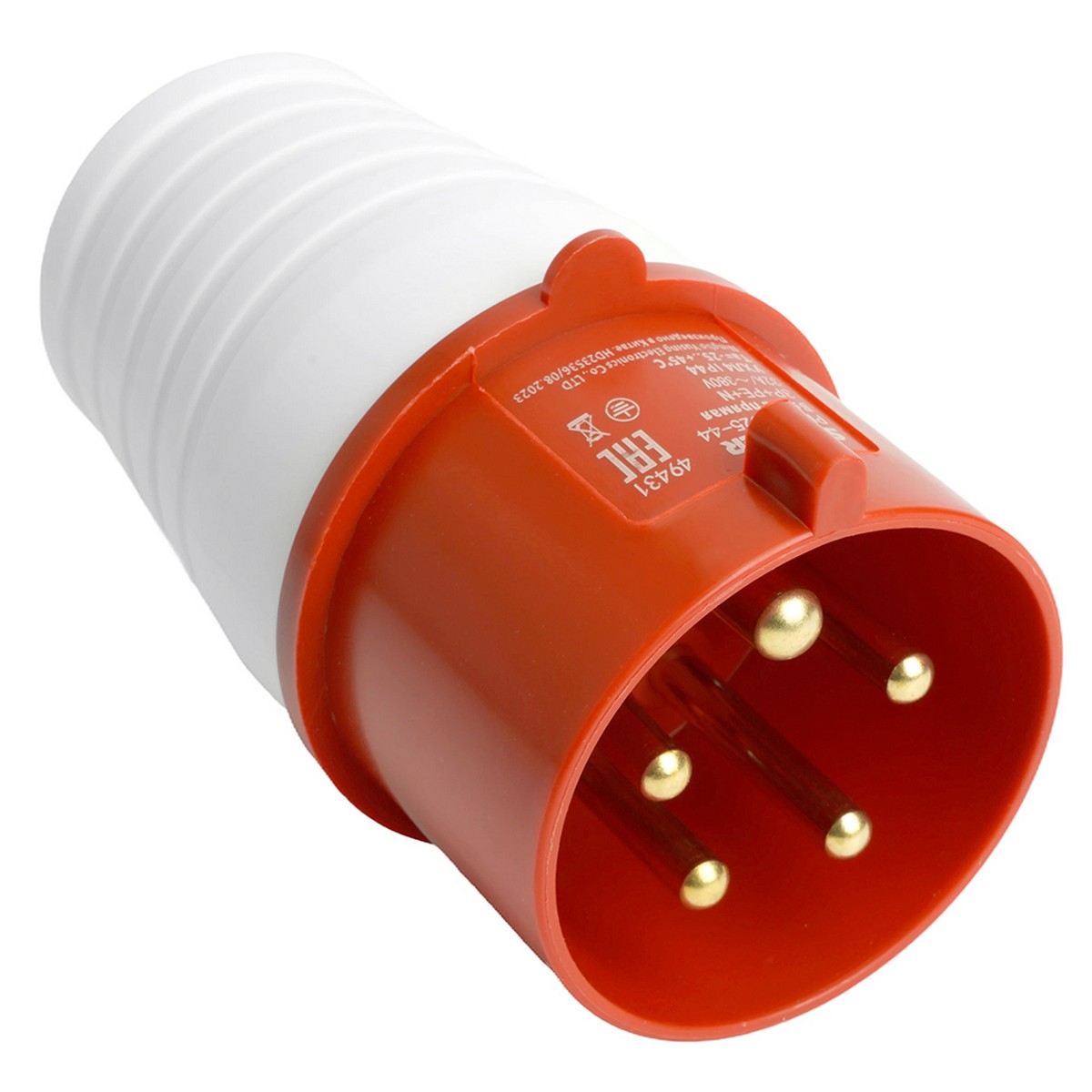 Силовые разъемы и вилки Вилка Stekker прямая ST-025 32А 380В 3P+PE+N IP44 PPG32-025-44 49431