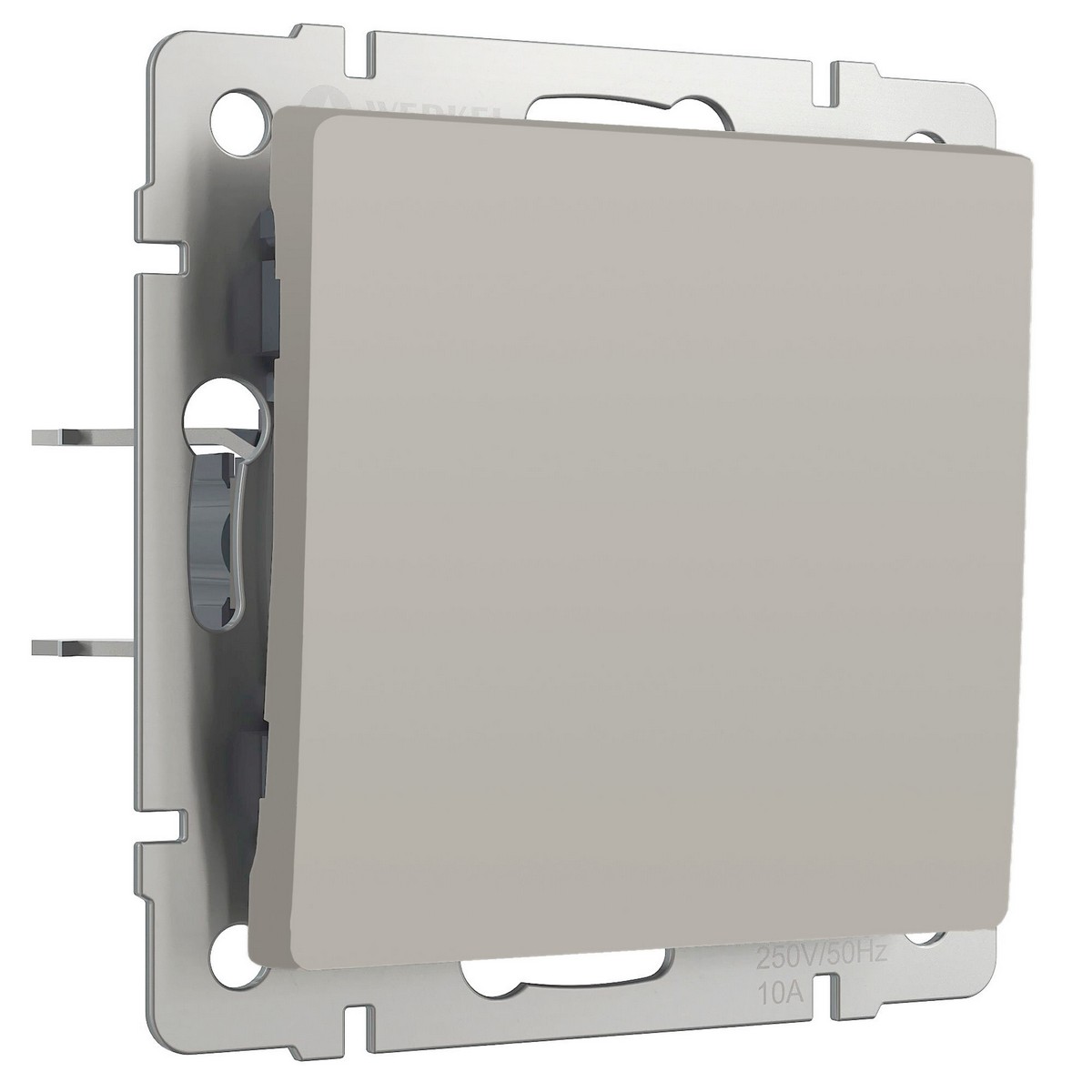 Werkel дымчатый Выключатель Werkel одноклавишный проходной (дымчатый) W1212004