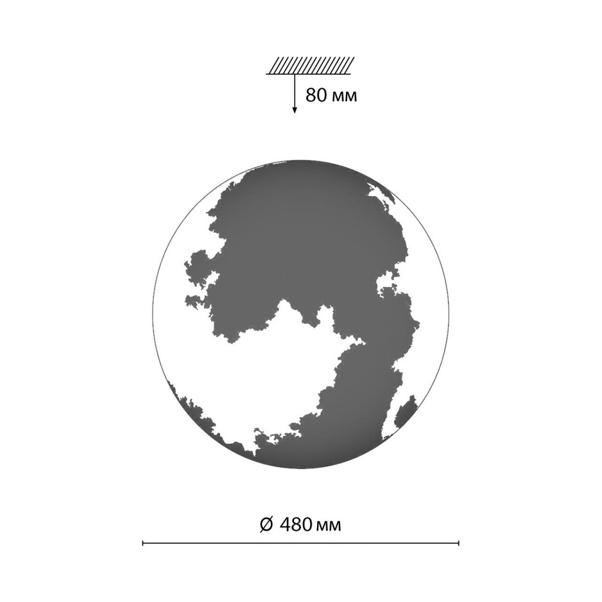 Управляемые светодиодные светильники и люстры Настенно-потолочный светильник СОНЕКС 3084/EL MON 