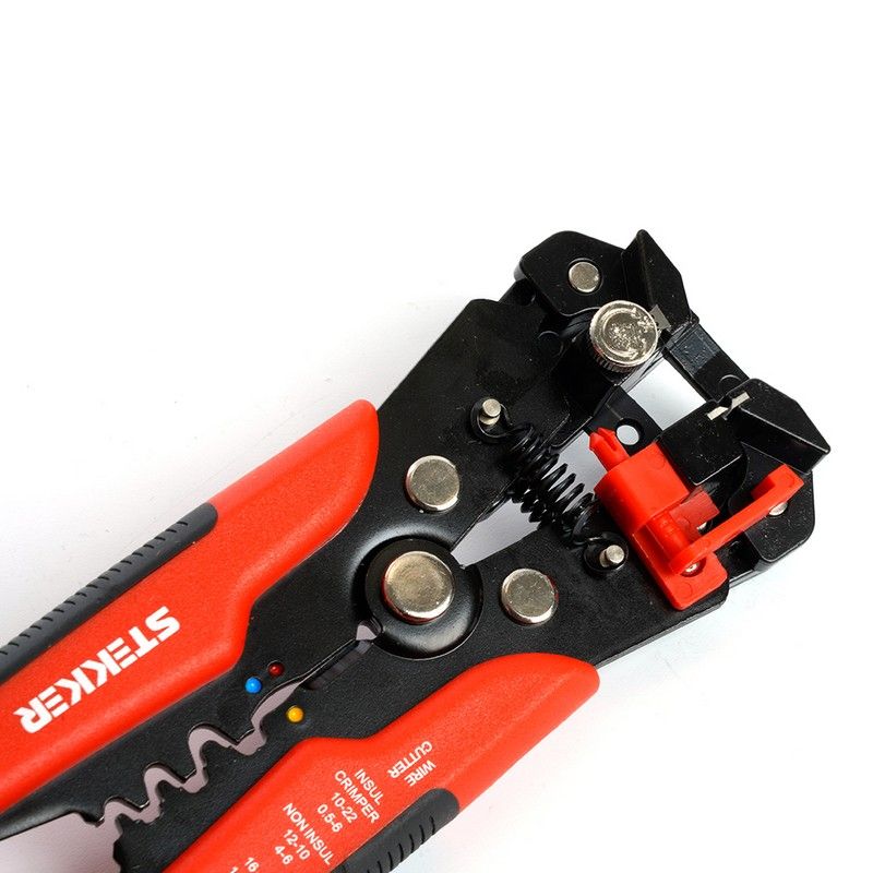 Автоматический многофункциональный инструмент для зачистки кабеля (стриппер) STEKKER WSC-001 39775 фото