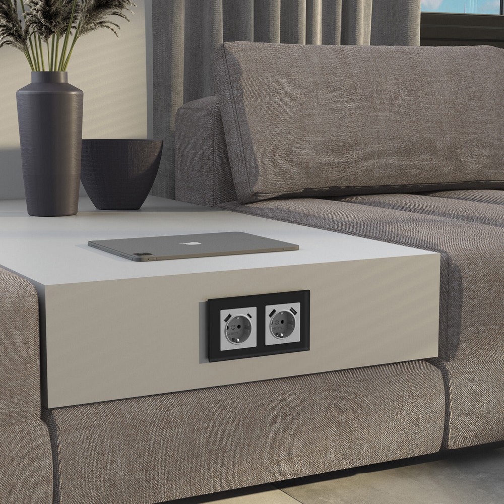 Рамки Werkel Senso Рамка Werkel на 2 поста Senso (черный, стекло soft-touch) W00231080