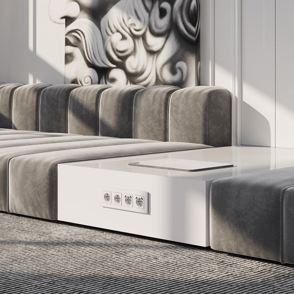 Рамки Werkel Slab Рамка Werkel на 4 поста Slab (белый матовый) W00429610