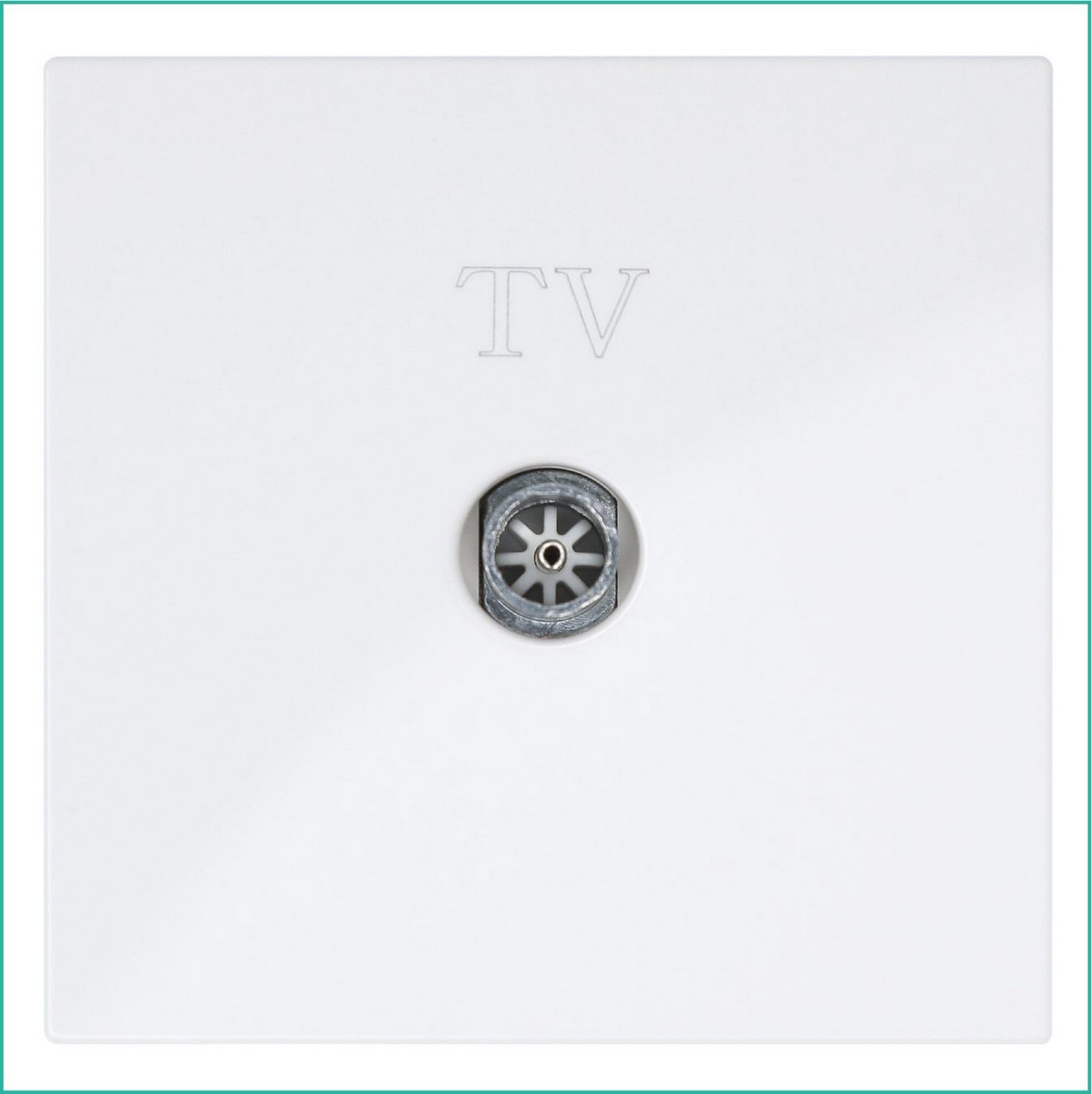 JASMART FD - розетки и выключатели Розетка TV JASMART FD Φ9.5mm оконечная белый глянцевый 6001W