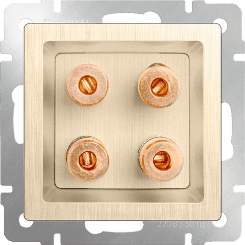 Werkel Шампань рифленный механизмы Акустическая розетка Werkel (шампань рифленый) W1185010