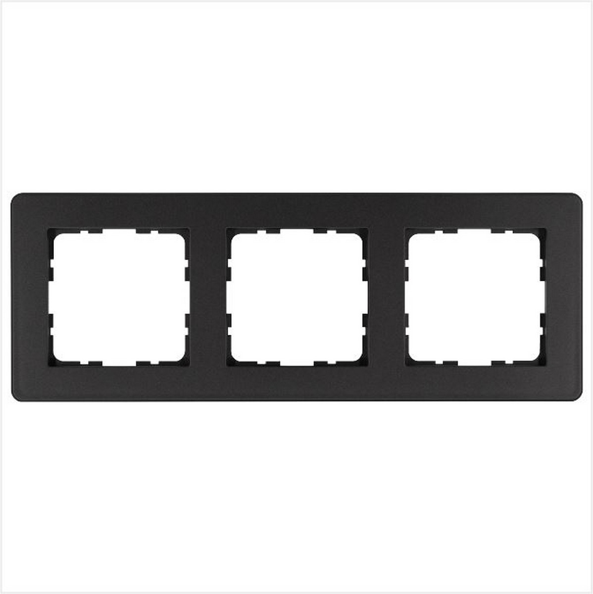 JASMART G - розетки и выключатели Рамка JASMART G-Flex 2-постовая Антрацит G1103B