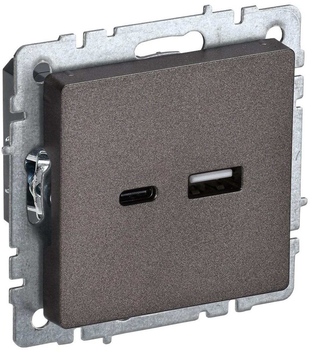 IEK Brite Бронза Розетка IEK BRITE USB A+C 18Вт РЮ11-1-БрТБ бронза BR-U22-018-K45