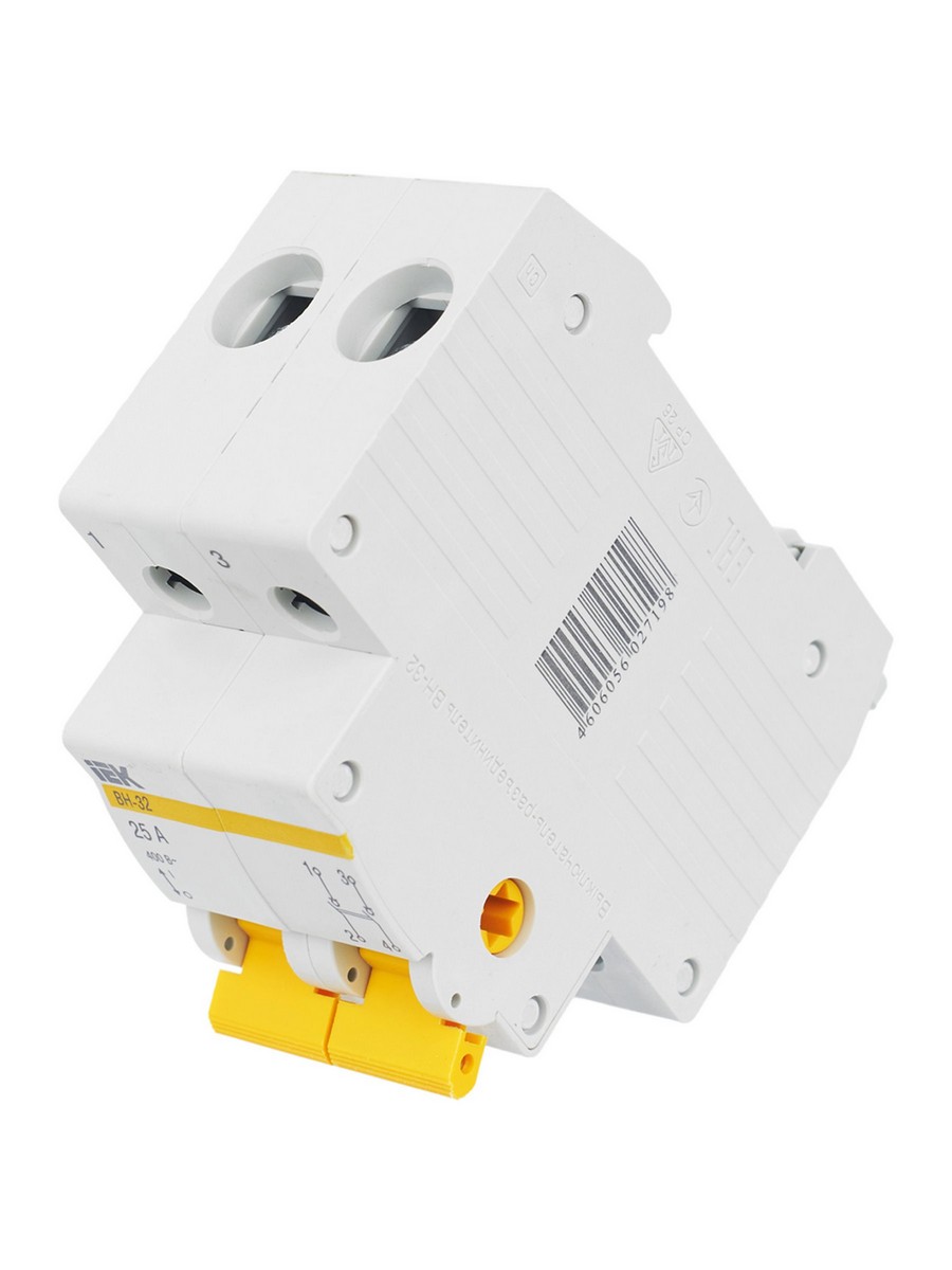 IEK Выключатель нагрузки IEK KARAT (мини-рубильник) ВН-32 2Р 25А MNV10-2-025 