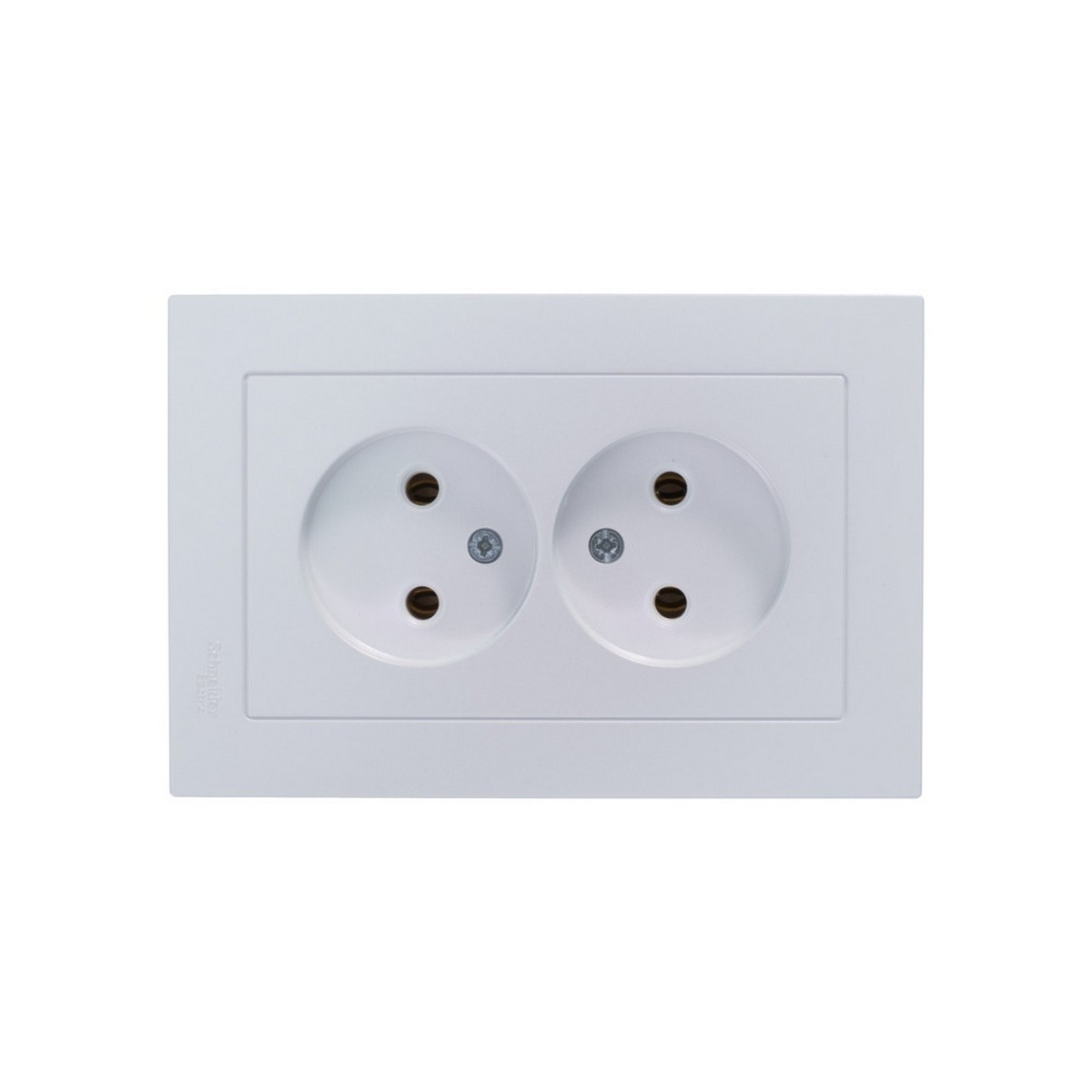 AtlasDesign Жемчуг Розетка Systeme Electric AtlasDesign Жемчуг б/з двойная, 16А, в сборе ATN000420