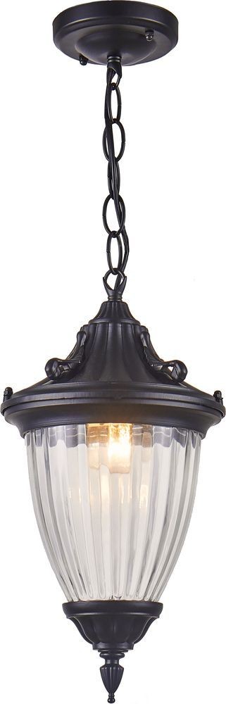 Уличные светильники на цепочке Светильник садово-парковый Feron PL585 на цепочке  60W 230V E27 черный 41166 