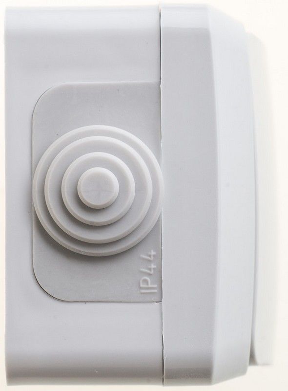 Этюд Серый Выключатель 1-клавишный Systeme Electric Этюд наружный Серый IP44 BA10-041C