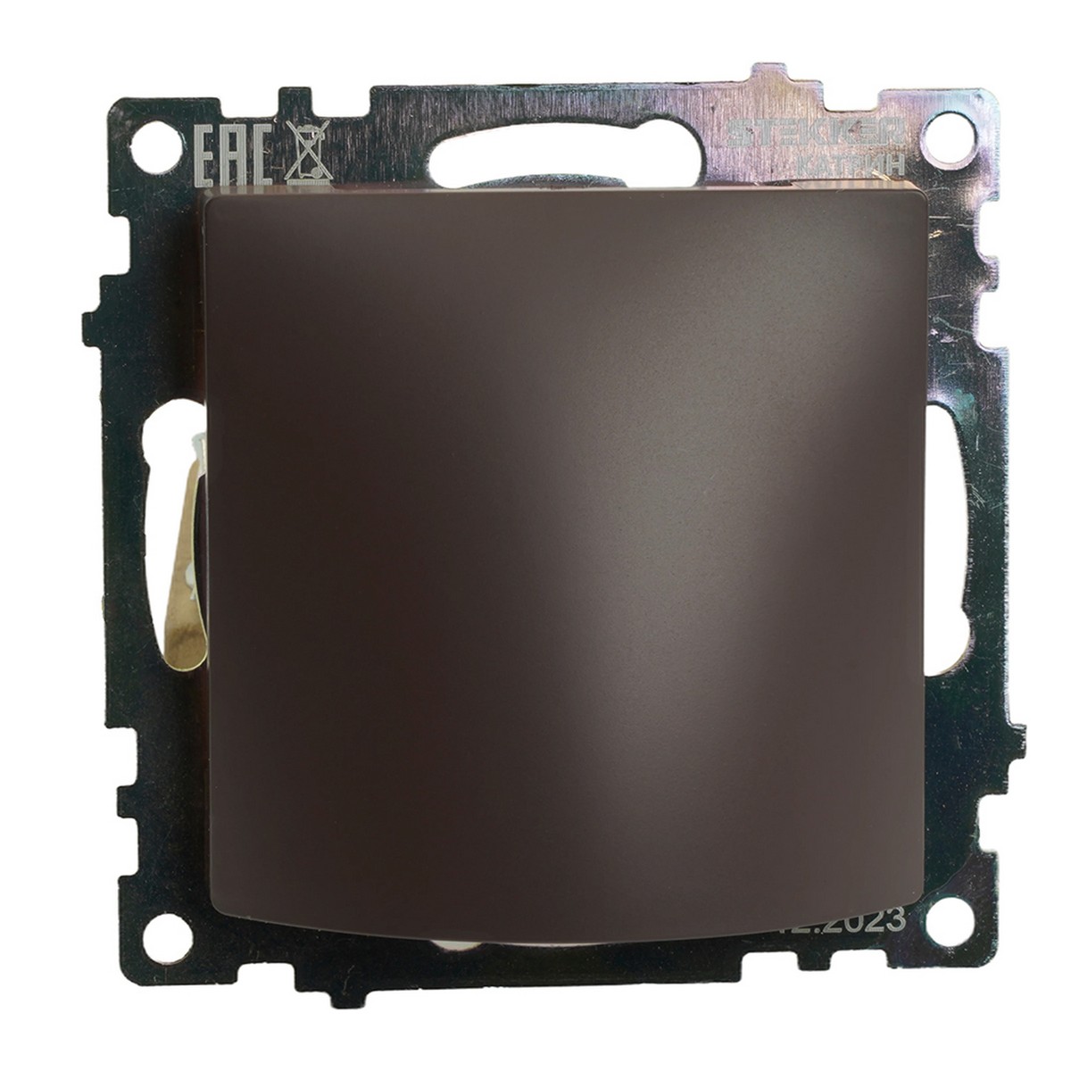 Катрин - Розетки и выключатели Stekker Кабельный вывод STEKKER Катрин шоколад GLS00-7116-04 49468