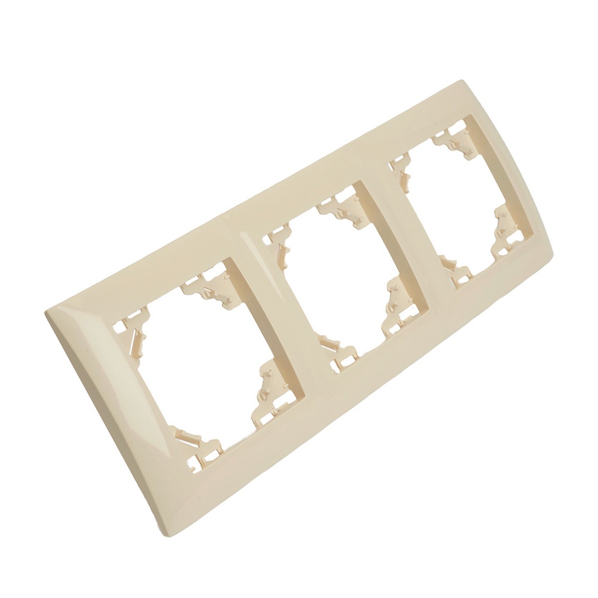 Эрна - Розетки и выключатели Stekker Рамка STEKKER 3-местная Эрна Элегант слоновая кость PFR00-9013-02 49668