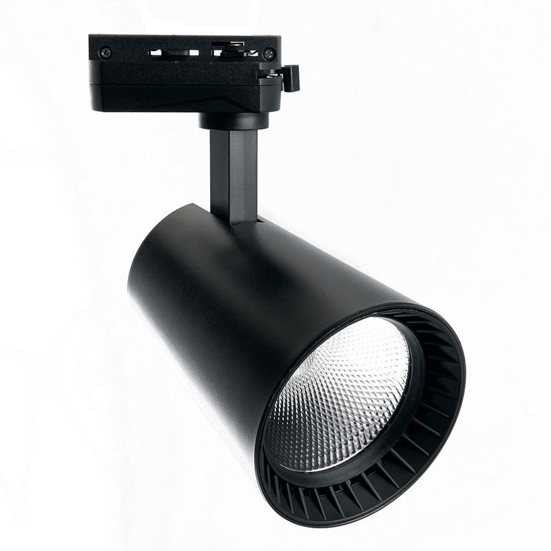 Трековые светодиодные светильники Светодиодный светильник Feron AL100 трековый на шинопровод 30W 4000K черный 41608 