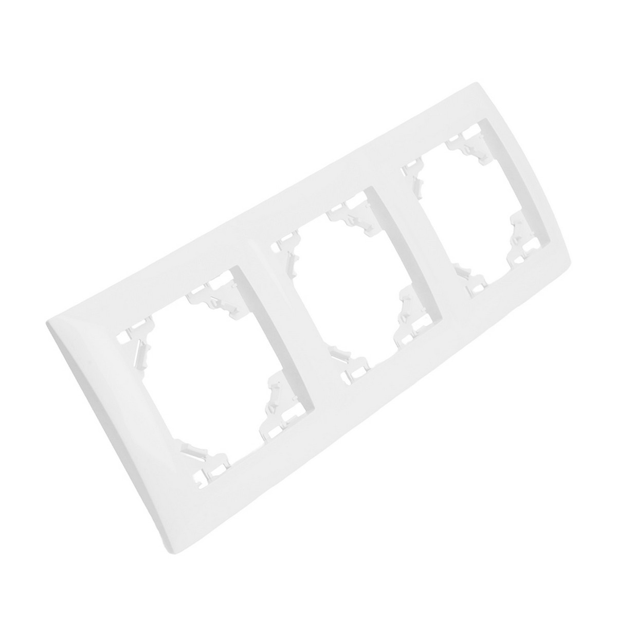 Эрна - Розетки и выключатели Stekker Рамка STEKKER 3-местная Эрна белый PFR00-9003-01 49631