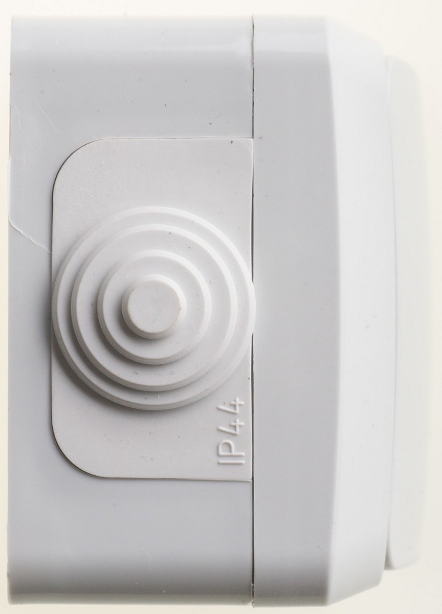 Этюд Серый Переключатель 1-клавишный Systeme Electric Этюд наружный Серый IP44 BA10-046C