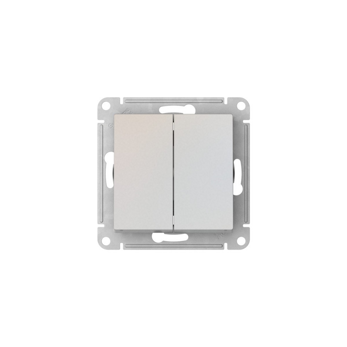AtlasDesign Жемчуг Выключатель Systeme Electric AtlasDesign Жемчуг 2-клавишный быстрозажим. клем.