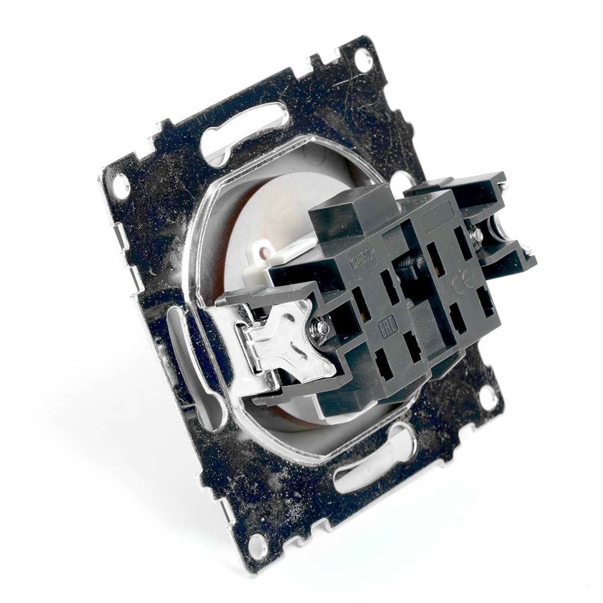 Катрин - Розетки и выключатели Stekker Розетка 1-местная б/з STEKKER GLS10-7109-04 250V 10А с защ. шторкой Катрин шоколад 49025