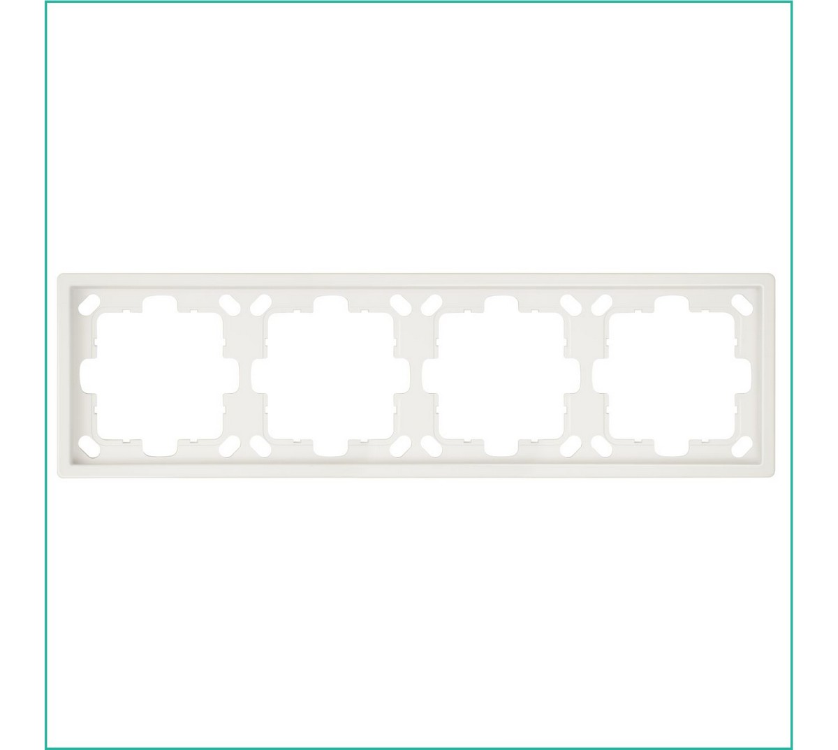 JASMART FD - розетки и выключатели Рамка JASMART FD 4-постовая Сахара 1004SH