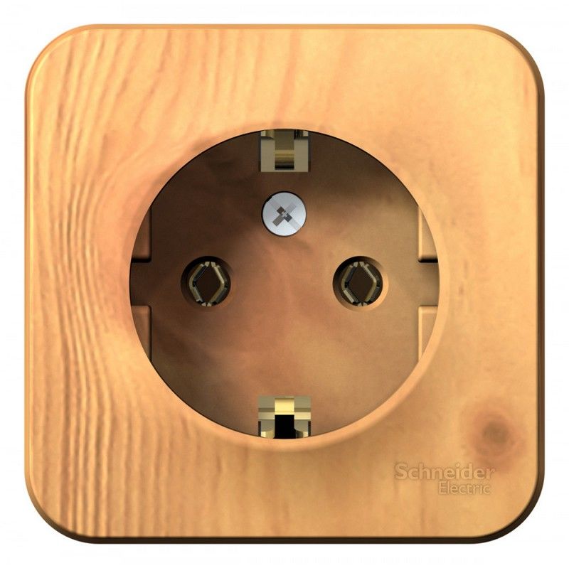 Blanca ясень розетки и выключатели Розетка SE Blanca с/з Ясень наружный без шторок BLNRA010105