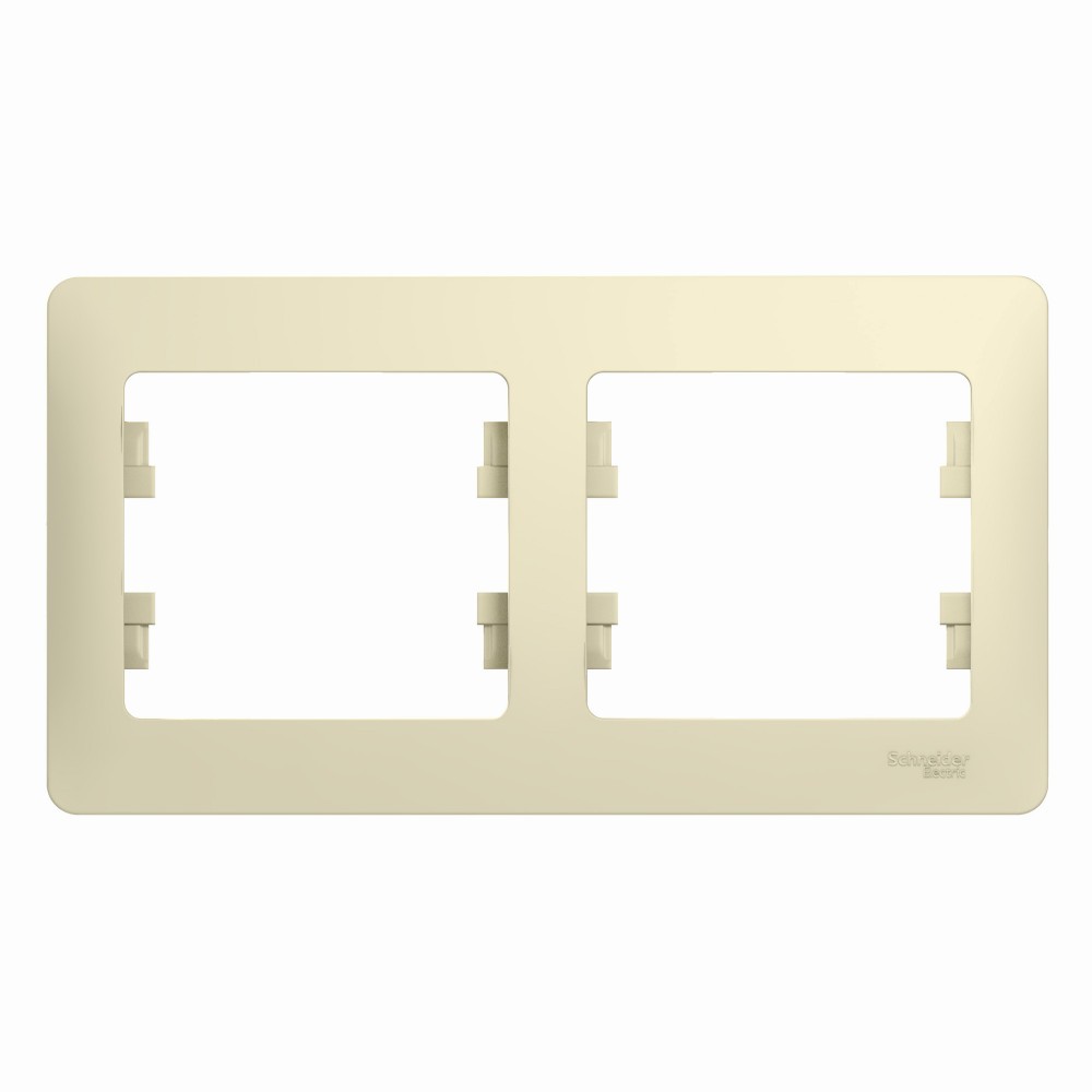 Glossa Бежевый Рамка Systeme Electric Glossa Бежевый 2-я, горизонтальная GSL000202