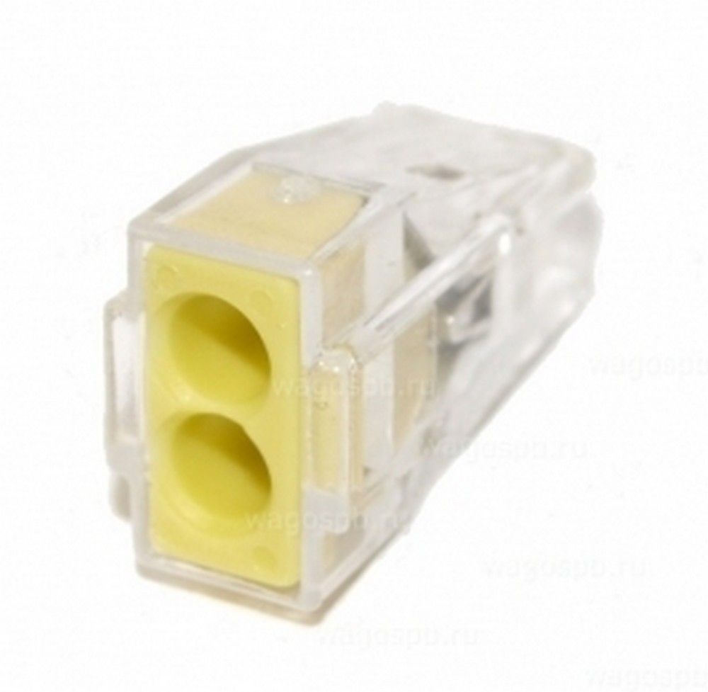 WAGO Клемма  для 2-х медных и алюминевых проводов  до 2,5 мм