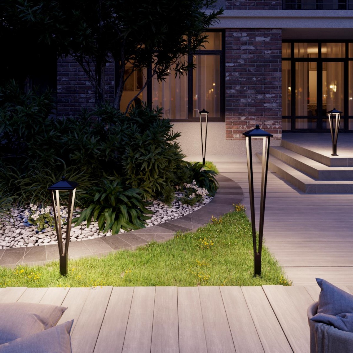 Уличные светильники столб Уличный светильник ODEON LIGHT 6655/12GA BEARITZ 