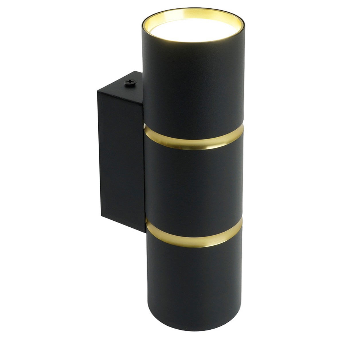 Накладные светодиодные светильники Светильник настенный Feron ML1860 ZEN черный золото 48649 