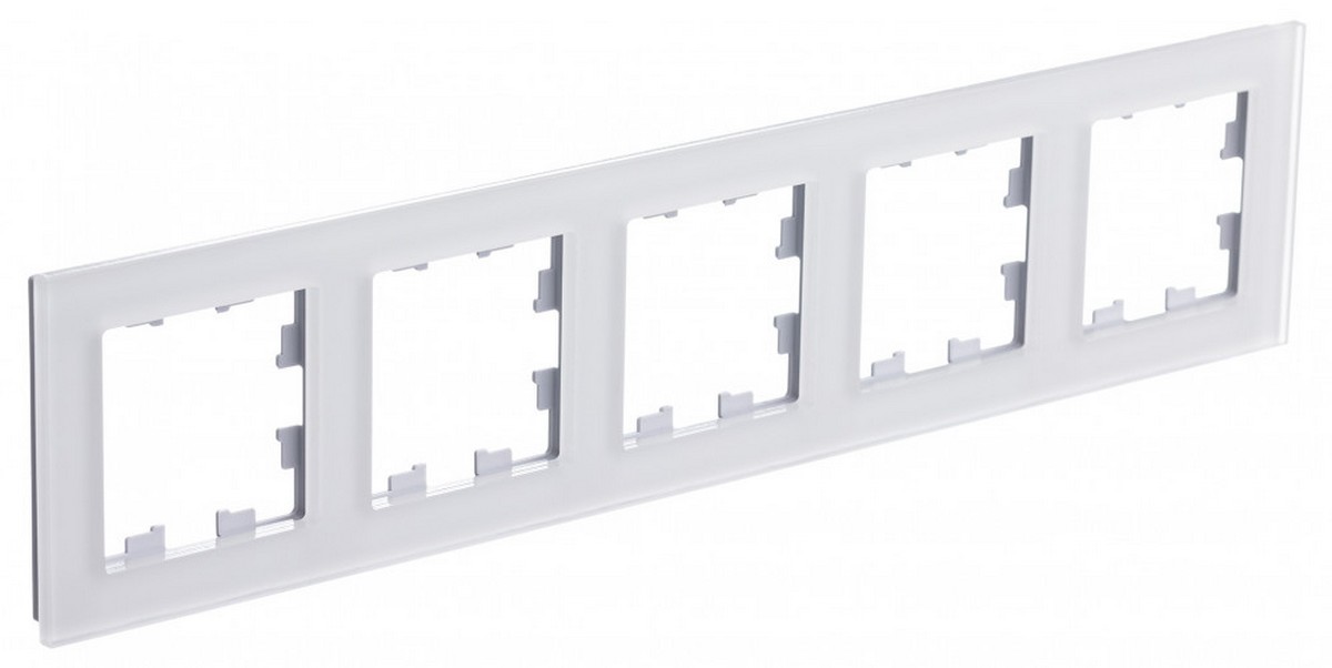 AtlasDesign Рамки Nature Рамка Systeme Electric AtlasDesign Nature Матовое стекло Белый 5-ая универсальная ATN330105
