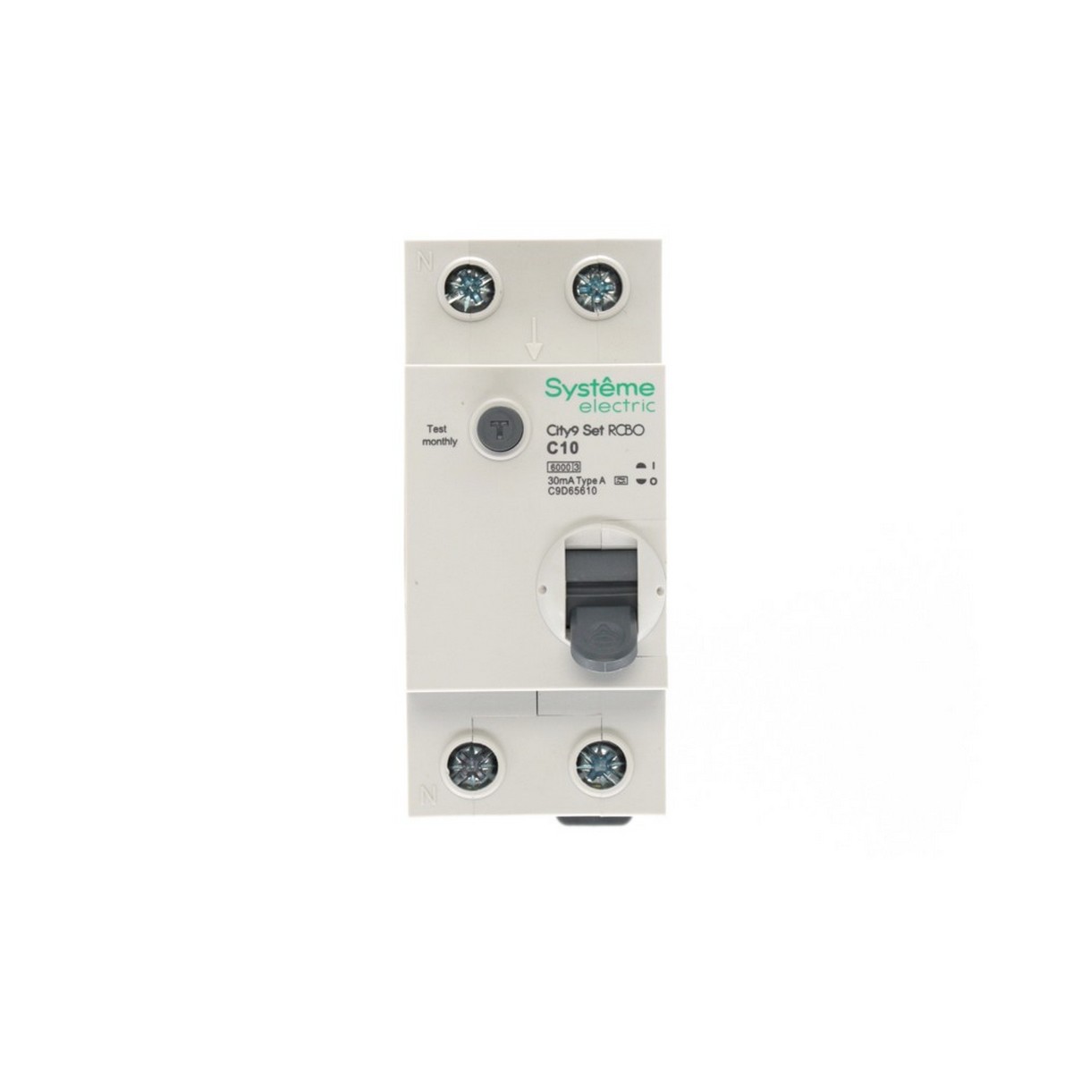 Schneider Electric Авт. выкл. диф. тока Systeme Electric City9 Set (АВДТ) 1P+N С 10А 6kA 30мА Тип-A C9D65610 