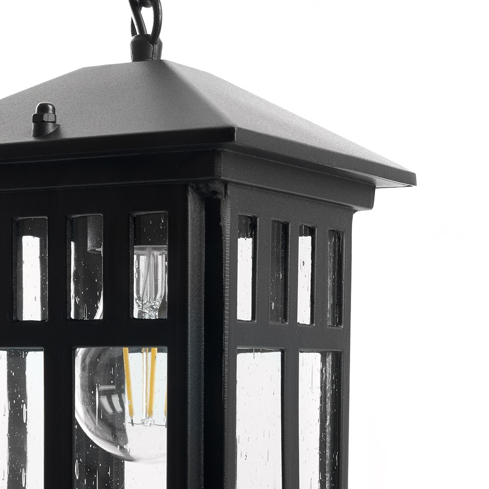 Уличные светильники на цепочке Светильник садово-парковый Feron PL675 на цепочке 60W 230V E27 черный 11690 