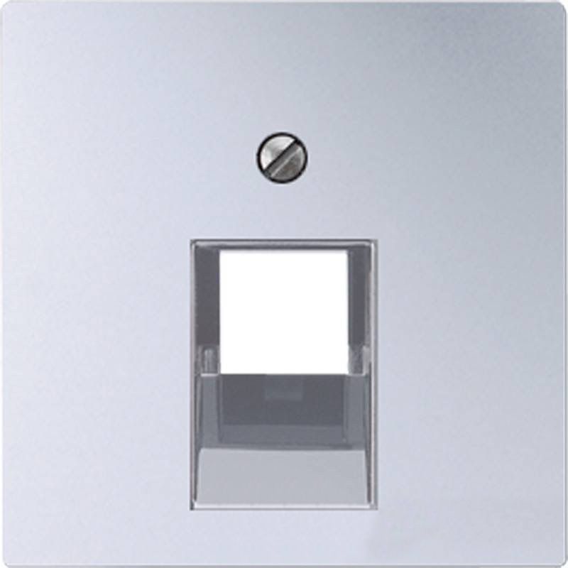 Jung Eco Profi механизмы Алюминий Розетка компьютерная одинарная Jung Eco Profi RJ45 6-й кат., алюминий пластик под алюминий